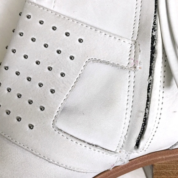 Rebecca Minkoff Addison Chalk Studded Ankle Boots - Picture 6 of 8